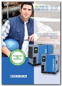 Broschüre (6-seitig) zum Schraubenkompressor RMB / RMB IVR 22 - 37kW von Mark Compressors Broschüre (6-seitig) zum Schraubenkompressor RMB / RMB IVR 22 - 37kW von Mark Compressors